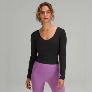 Lululemon Align Long Sleeve Shirt Slim Fit Cropped Size 6